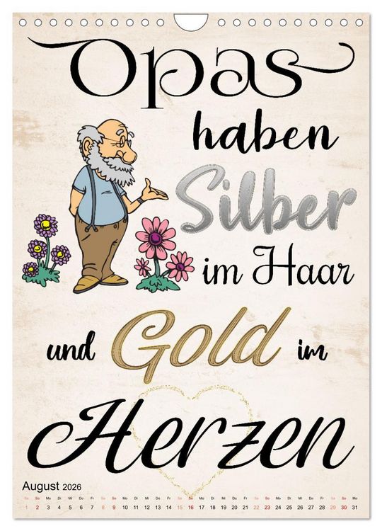 Produktbild: Opa ist der Coolste (Wandkalender 2026 DIN A4 hoch), CALVENDO Monatskalender