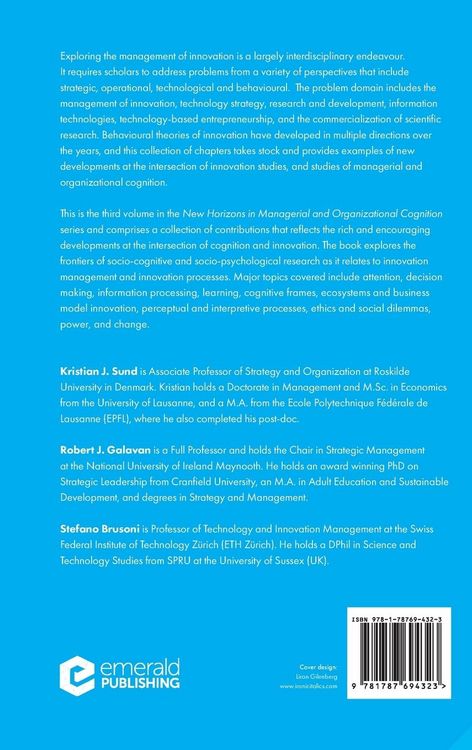 Produktbild: Cognition and Innovation