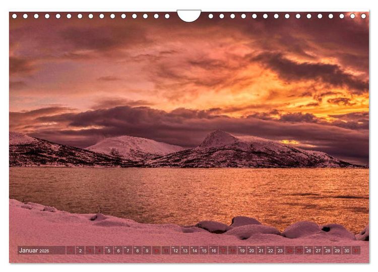 Produktbild: Polarnacht in Troms&oslash; (Wandkalender 2026 DIN A4 quer), CALVENDO Monatskalender