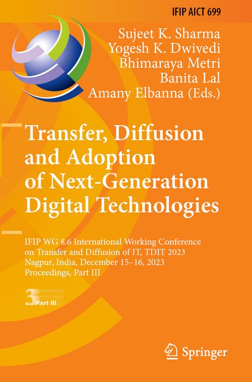 Produktbild: Transfer, Diffusion and Adoption of Next-Generation Digital Technologies