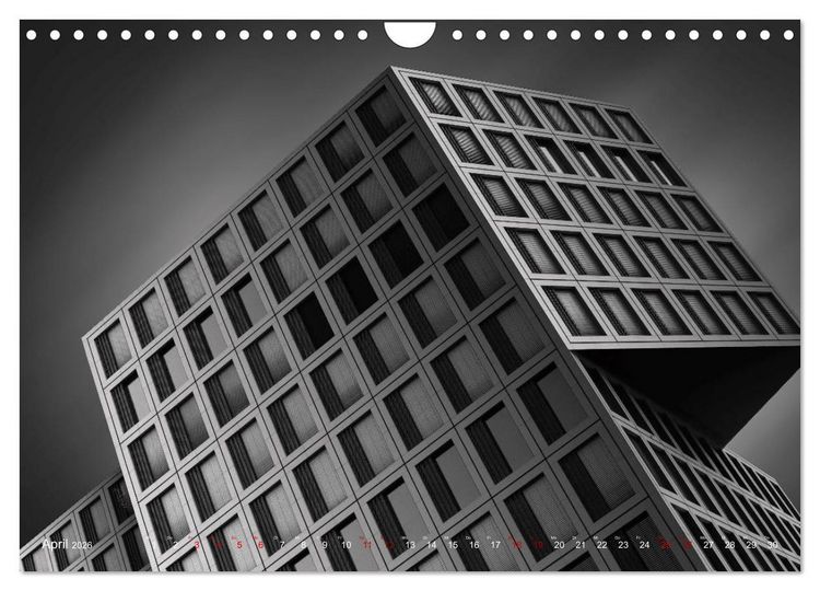 Produktbild: Monochrome Architektur (Wandkalender 2026 DIN A4 quer), CALVENDO Monatskalender