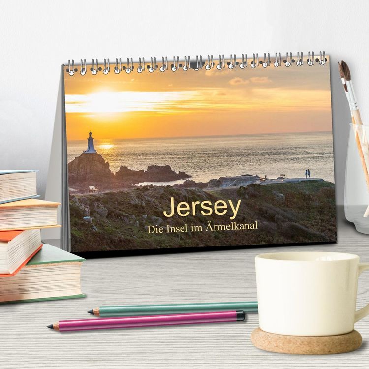 Produktbild: Jersey - Die Insel im &Auml;rmelkanal (Tischkalender 2026 DIN A5 quer), CALVENDO Monatskalender