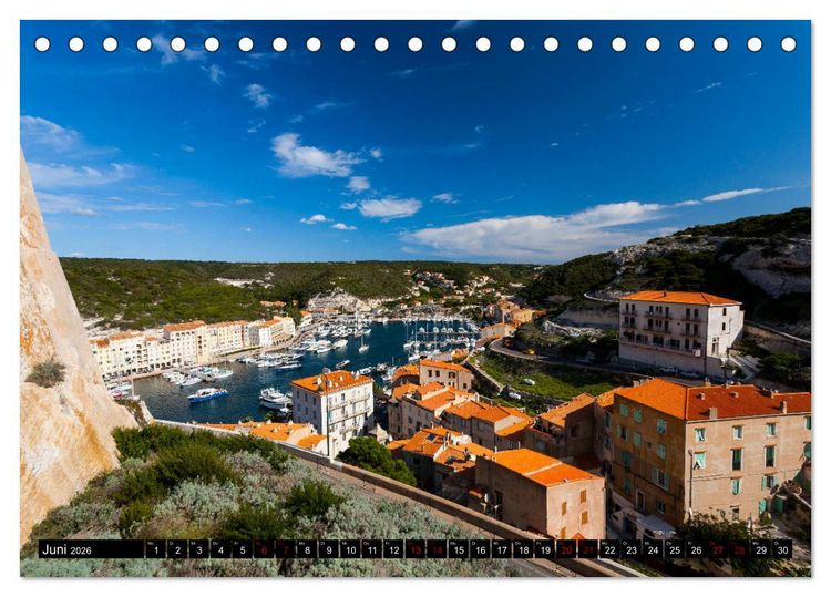 Produktbild: Bonifacio. Korsika (Tischkalender 2026 DIN A5 quer), CALVENDO Monatskalender