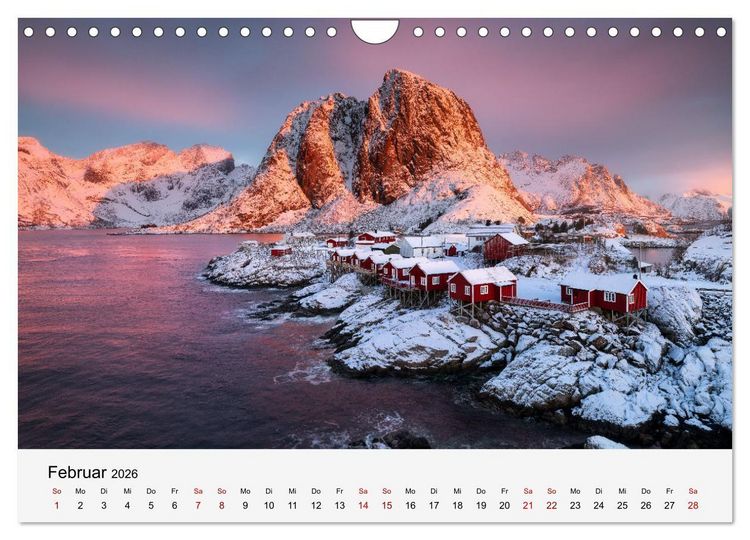 Produktbild: Farben der Lofoten - Jahreszeiten jenseits des Polarkreises (Wandkalender 2026 DIN A4 quer), CALVENDO Monatskalender