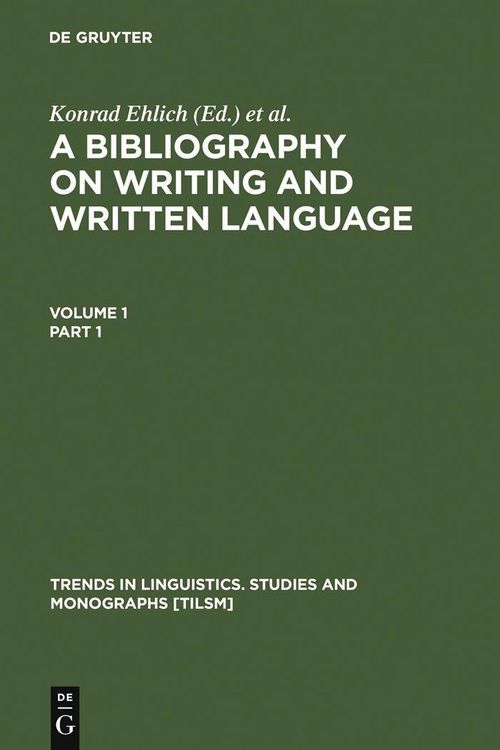 Produktbild: A Bibliography on Writing and Written Language