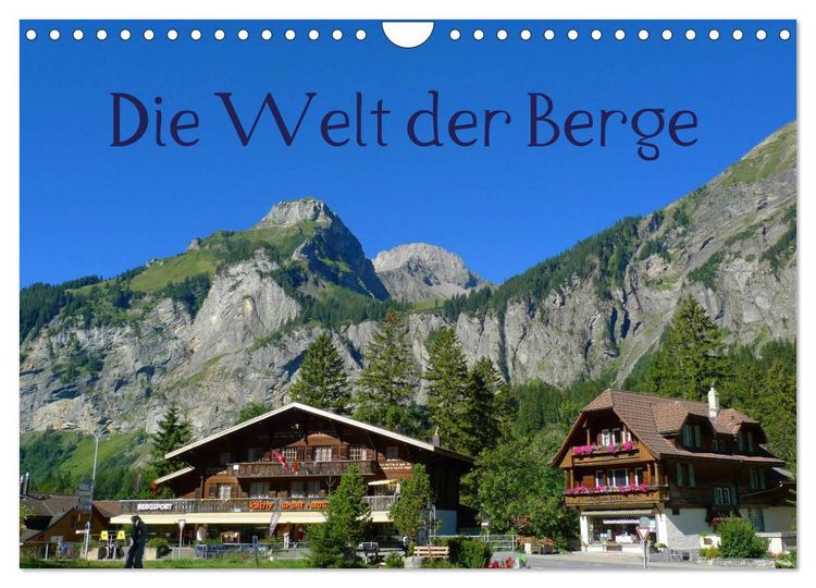 Produktbild: Die Welt der Berge (Wandkalender 2026 DIN A4 quer), CALVENDO Monatskalender