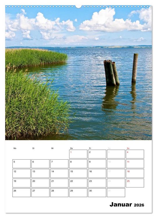 Produktbild: R&uuml;gen und Hiddensee - Bilder eines Sommers / Planer (Wandkalender 2026 DIN A2 hoch), CALVENDO Monatskalender