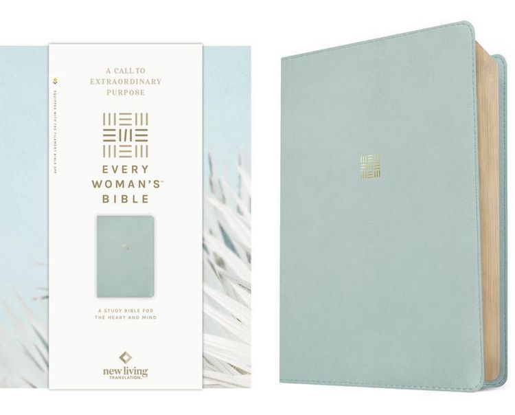 Produktbild: NLT Every Woman's Bible, Filament Enabled (Leatherlike, Sky Blue, Red Letter)