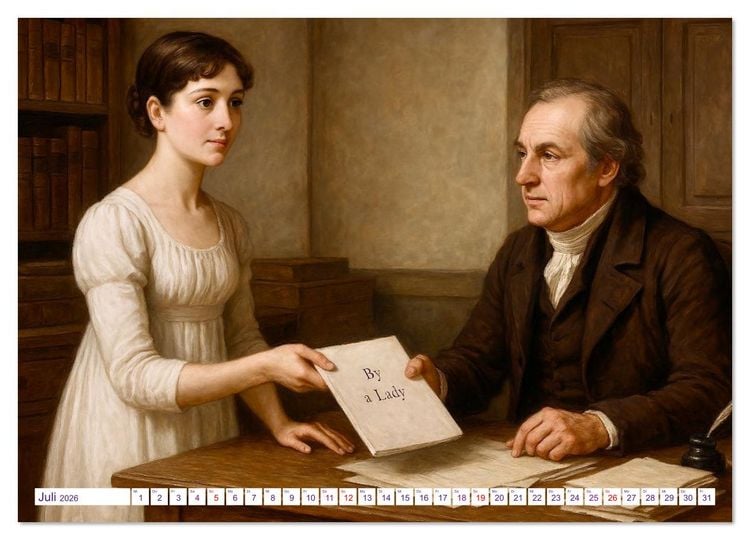 Produktbild: Jane Austen (Wandkalender 2026 DIN A3 quer), CALVENDO Monatskalender