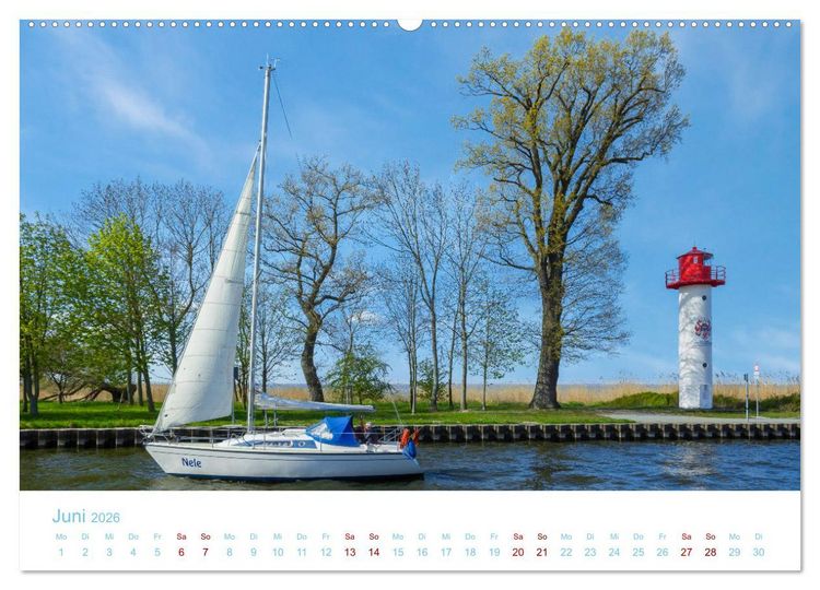 Produktbild: Unterwegs auf Usedom (hochwertiger Premium Wandkalender 2026 DIN A2 quer), Kunstdruck in Hochglanz