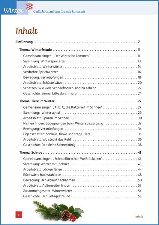Produktbild: Ged&auml;chtnistraining Senioren - Ged&auml;chtnistraining f&uuml;r jede Jahreszeit: Winter. Spielerisches Ged&auml;chtnistraining f&uuml;r Senioren. Auch mit Demenz.