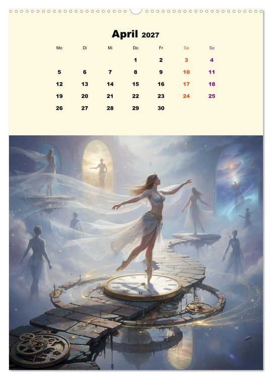 Produktbild: TraumT&auml;nzer - Schritte durch Zeit, Licht und Illusion (Wandkalender 2027 DIN A2 hoch), CALVENDO Monatskalender