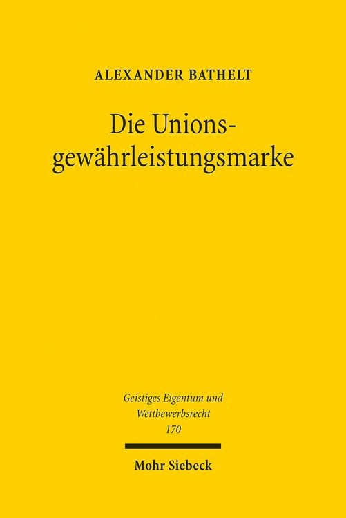 Produktbild: Die Unionsgew&auml;hrleistungsmarke