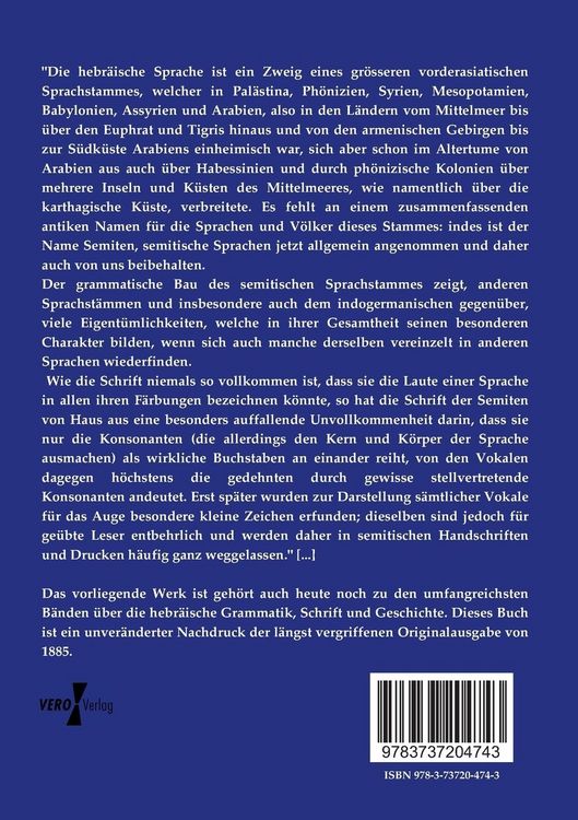 Produktbild: Hebr&auml;ische Grammatik