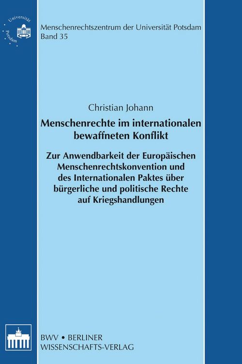 Produktbild: Menschenrechte im internationalen bewaffneten Konflikt