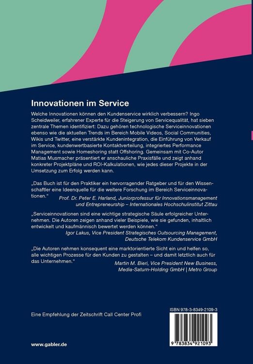 Produktbild: Innovationen im Service
