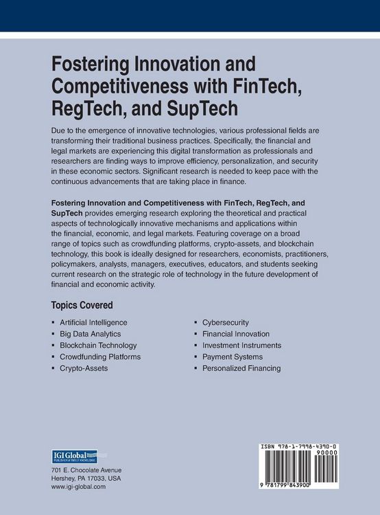 Produktbild: Fostering Innovation and Competitiveness With FinTech, RegTech, and SupTech