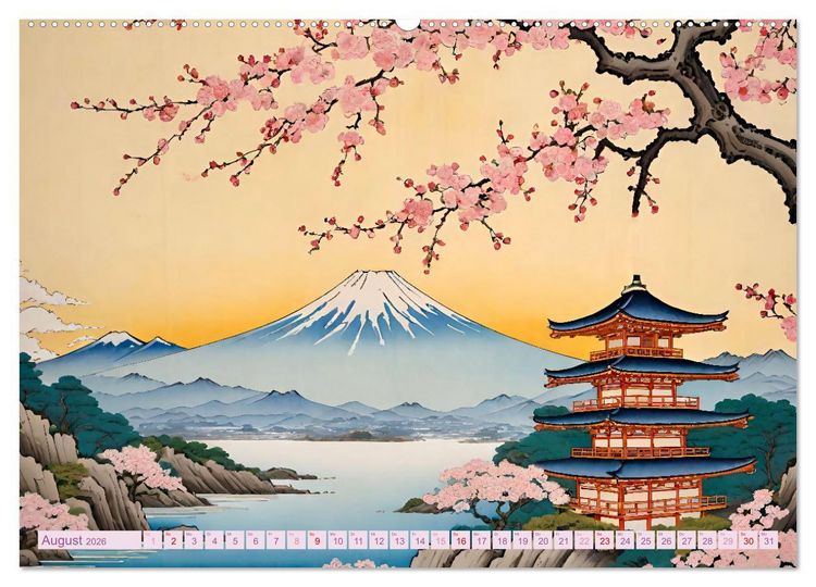 Produktbild: Hanami in Japan (Wandkalender 2026 DIN A2 quer), CALVENDO Monatskalender