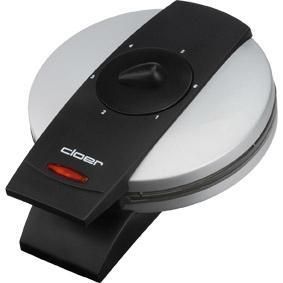 Produktbild: Cloer 1629 Herz-Waffeleisen mit manueller Temperatureinstellung Edelstahl, Schwarz