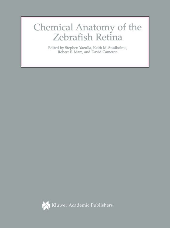 Produktbild: Chemical Anatomy of the Zebrafish Retina