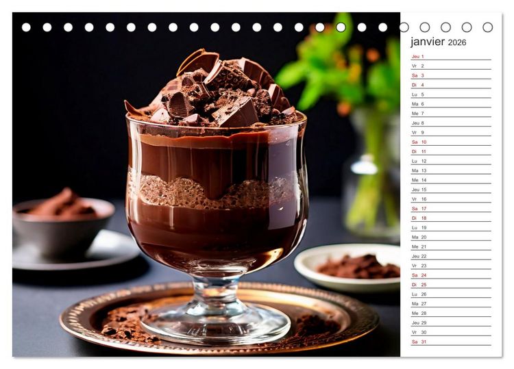 Produktbild: Plaisirs interdits (Calendrier de bureau 2026 DIN A5 vertical), CALVENDO calendrier mensuel