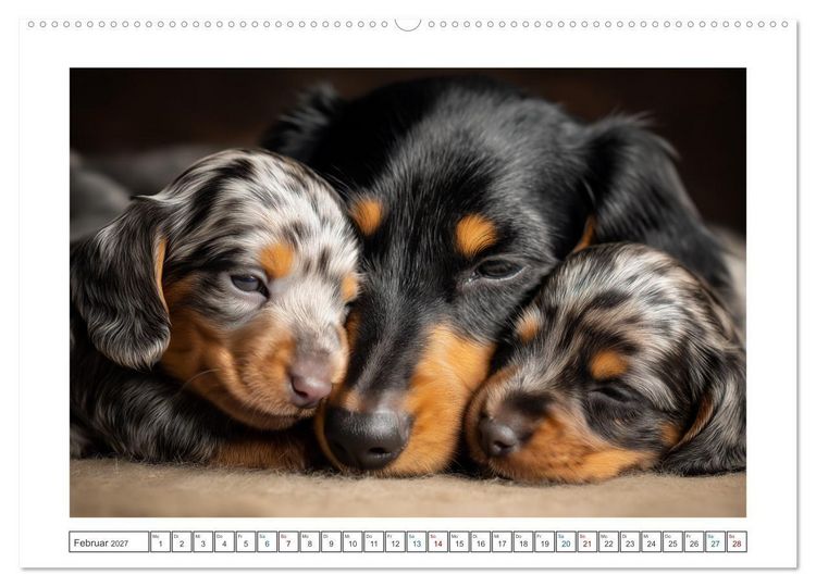 Produktbild: Kleine Beine, gro&szlig;es Gl&uuml;ck (hochwertiger Premium Wandkalender 2027 DIN A2 quer), Kunstdruck in Hochglanz