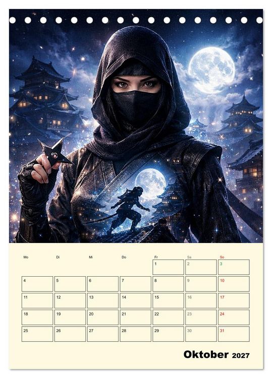 Produktbild: Seele des Kriegers (Tischkalender 2027 DIN A5 hoch), CALVENDO Monatskalender