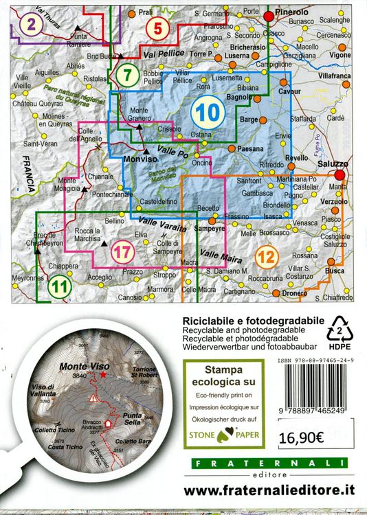 Produktbild: Valle Po - Monviso 1 : 25 000