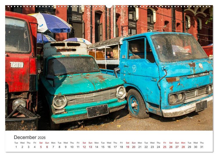 Produktbild: Life in Myanmar, Burma (High Quality Premium Wall Calendar 2026 DIN A2 landscape),CALVENDO 12 Month Wall Calendar