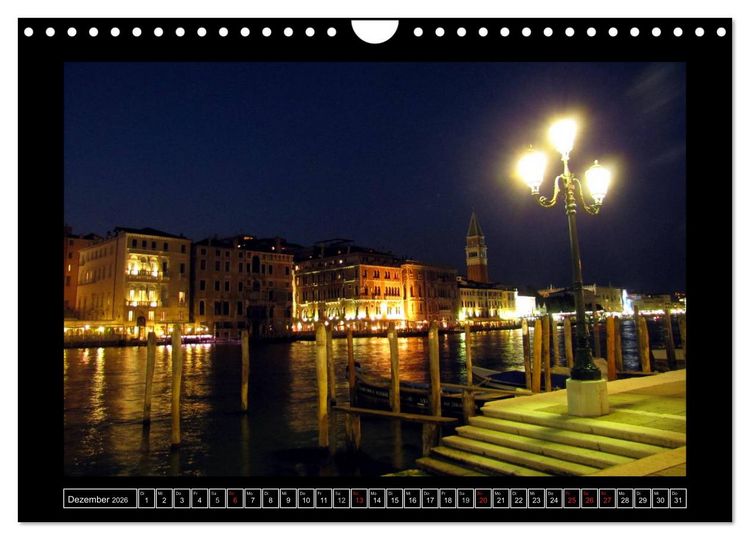 Produktbild: Romantisches Fernweh - Venedig (Wandkalender 2026 DIN A4 quer), CALVENDO Monatskalender