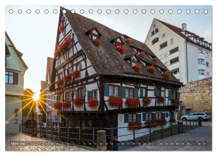 Produktbild: Ulm f&uuml;r Nestspatzen (Tischkalender 2026 DIN A5 quer), CALVENDO Monatskalender
