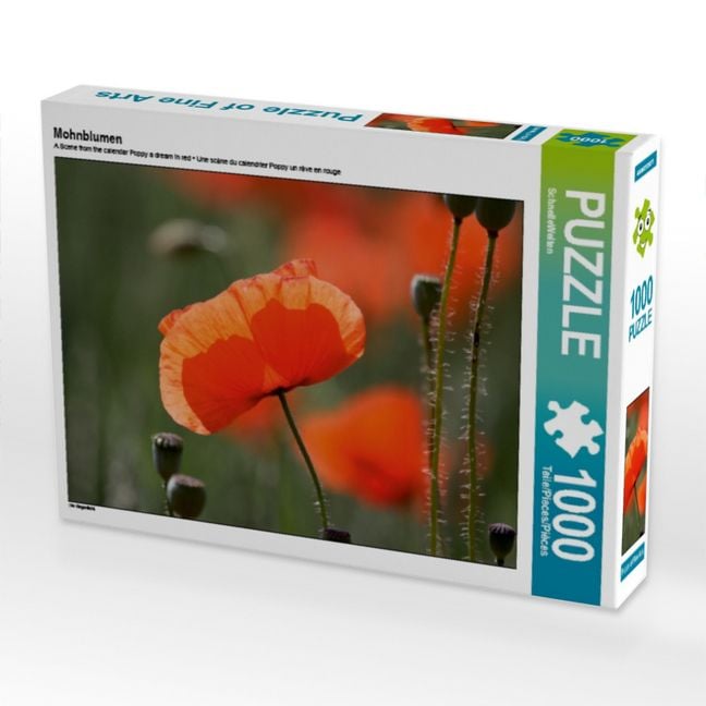 Produktbild: CALVENDO Puzzle Mohnblumen | 1000 Teile Lege-Gr&ouml;&szlig;e 64x48cm Foto-Puzzle f&uuml;r gl&uuml;ckliche Stunden