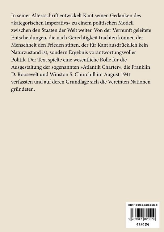 Produktbild: Zum ewigen Frieden (Gro&szlig;druck)