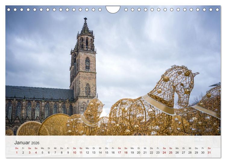 Produktbild: Magdeburg - Elbe, Dom ... und noch viel mehr! (Wandkalender 2026 DIN A4 quer), CALVENDO Monatskalender
