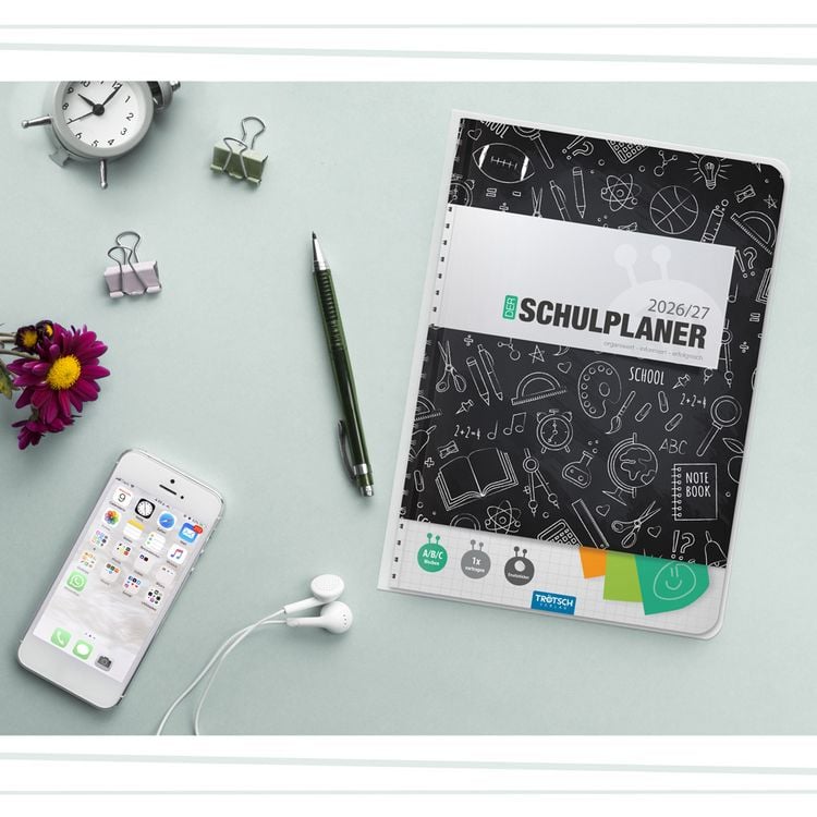Produktbild: TR&Ouml;TSCH - Schulplaner Schwarz 26/27