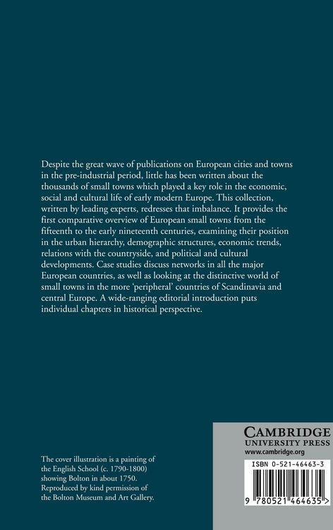 Produktbild: Small Towns in Early Modern Europe