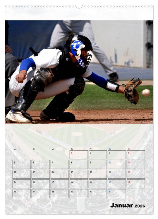Produktbild: Kultsport Baseball (hochwertiger Premium Wandkalender 2026 DIN A2 hoch), Kunstdruck in Hochglanz