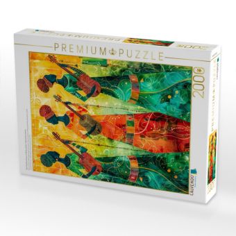 Produktbild: CALVENDO Puzzle Drei Musikantinnen in Afrika spielen Saiteninstrumente | 2000 Teile Lege-Gr&ouml;&szlig;e 90x67cm Foto-Puzzle f&uuml;r gl&uuml;ckliche Stunden