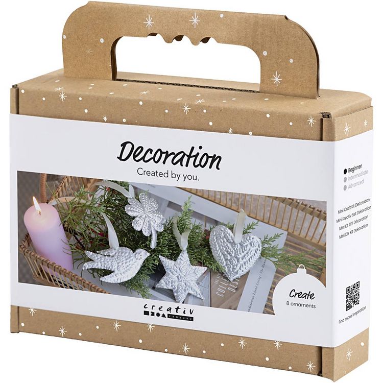 Produktbild: Creativ Company Mini Kreativ Set Dekoration, Weihnachtsschmuck, Silver Metall