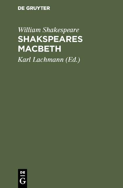 Produktbild: Shakspeare's Macbeth