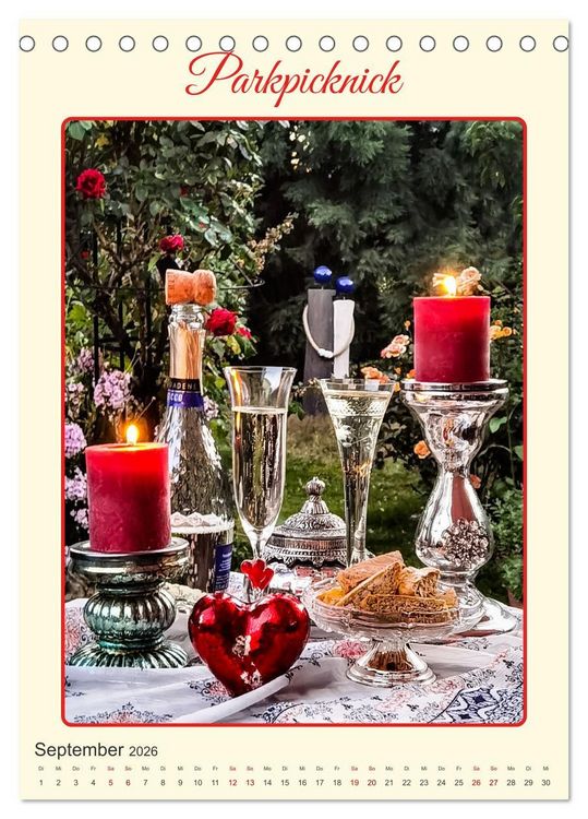 Produktbild: Aus Liebe: Picknick f&uuml;r Zwei (Tischkalender 2026 DIN A5 hoch), CALVENDO Monatskalender