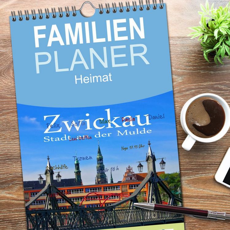 Produktbild: Familienplaner 2026 - Zwickau - Stadt an der Mulde mit 5 Spalten (Wandkalender, 21 x 45 cm) CALVENDO