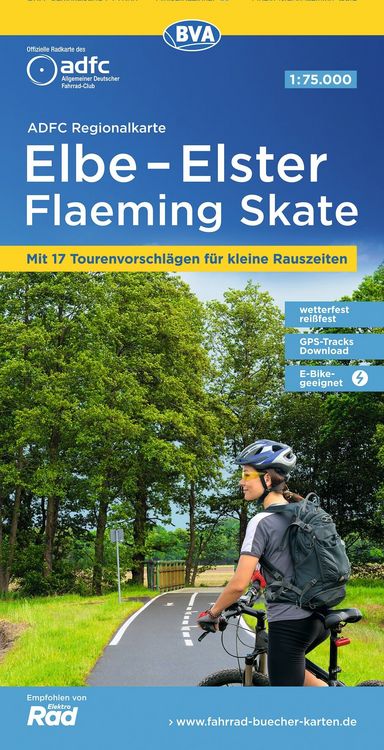 Produktbild: BVA ADFC Regionalkarte Elbe-Elster-Flaeming Skate 1:75.000