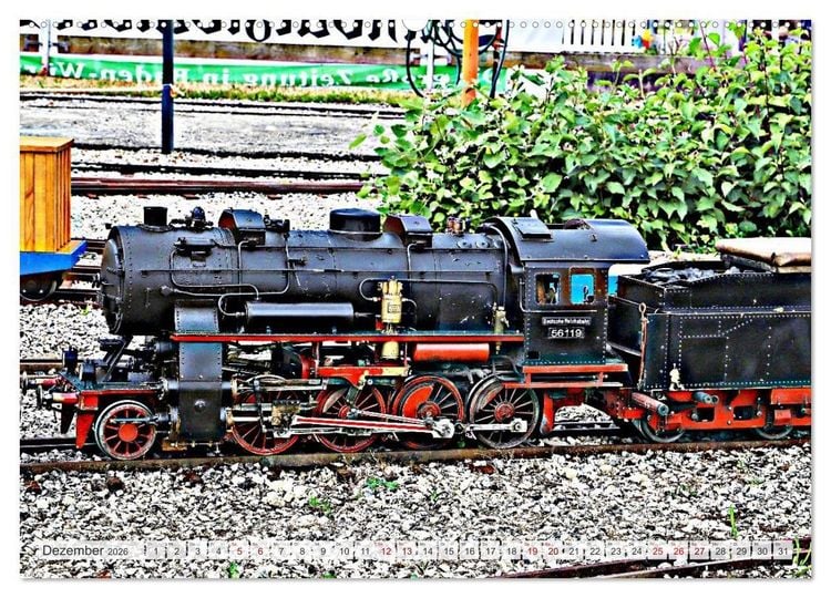 Produktbild: Modell-Lokomotiven beim Dampfmodellbau - Treffen in Bisingen (Wandkalender 2026 DIN A2 quer), CALVENDO Monatskalender