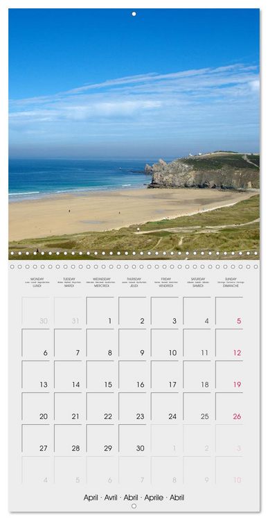 Produktbild: Balade en Finist&egrave;re (Calendrier mural carr&eacute; 2026 30x30 cm) Calendrier double avec une page pour vos prises de notes