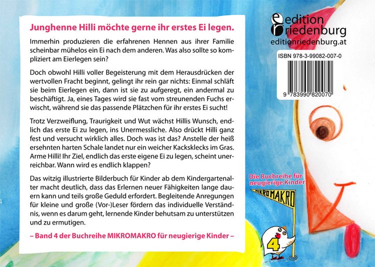 Produktbild: Hilli legt ihr erstes Ei - Das Bilderbuch vom Lernen. F&uuml;r alle Kinder, die gro&szlig;e Pl&auml;ne haben.
