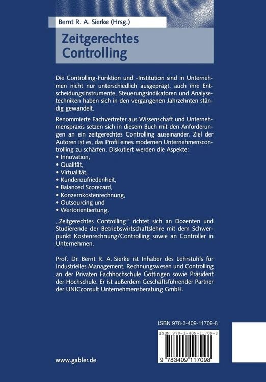 Produktbild: Zeitgerechtes Controlling