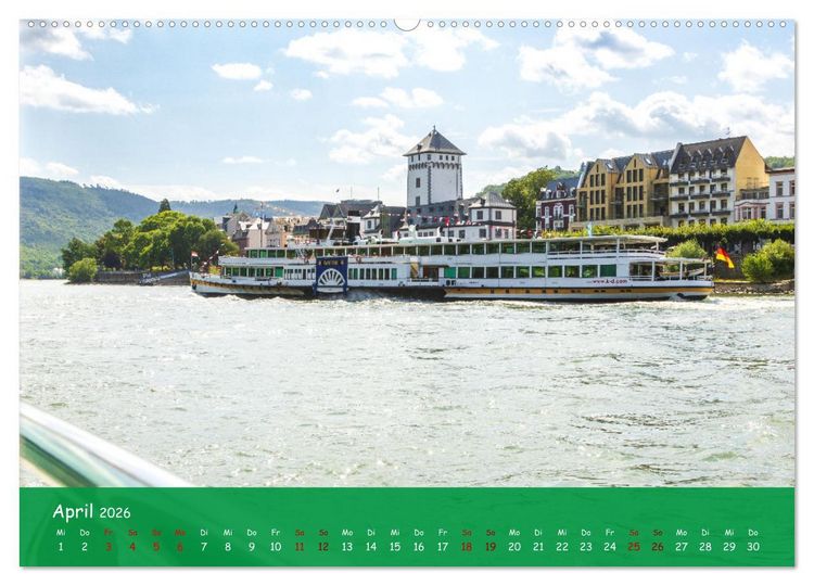 Produktbild: Eine Kreuzfahrt auf dem Rhein (Wandkalender 2026 DIN A2 quer), CALVENDO Monatskalender