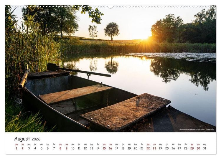 Produktbild: Heimat Entdecken: Eifel - Stille Maare und rauschende Wasser (hochwertiger Premium Wandkalender 2026 DIN A2 quer), Kunstdruck in Hochglanz