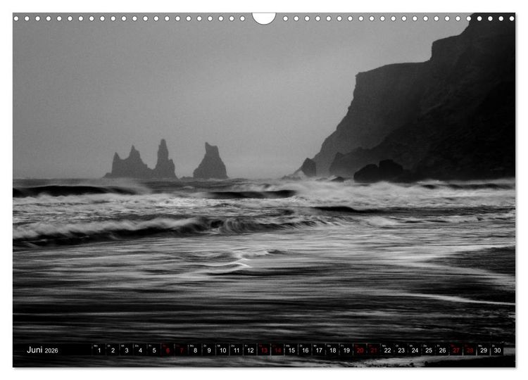 Produktbild: Dramatik in SW (Wandkalender 2026 DIN A3 quer), CALVENDO Monatskalender